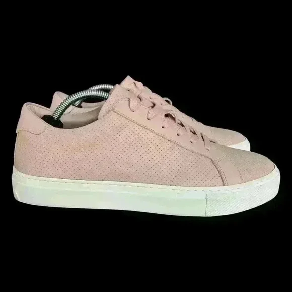 Greats Brooklyn The Royal Pink Perforated Leather Sneaker Italy Size 8.5 - Picture 8 of 15